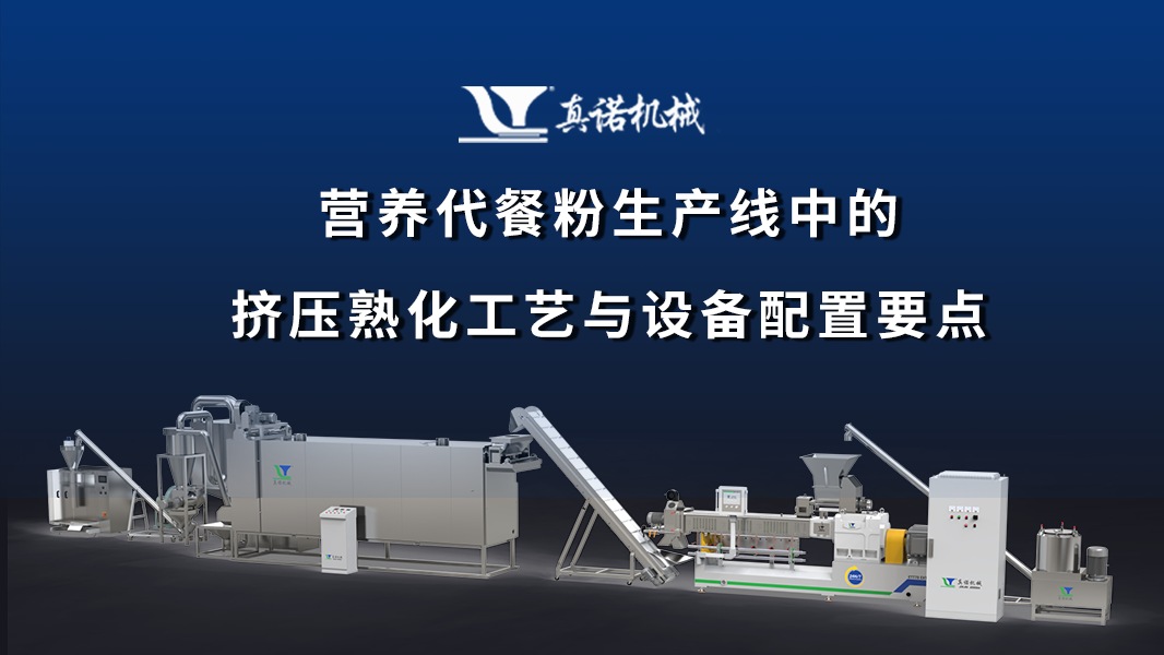 营养代餐粉生产线中的挤压熟化工艺与设备配置要点