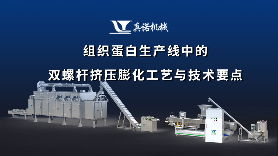 组织蛋白生产线中的双螺杆挤压膨化工艺与技术要点